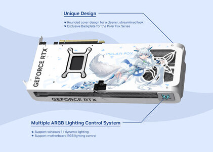 Manli Readies GeForce RTX 5070 Polar Fox OC Light Teal Variant