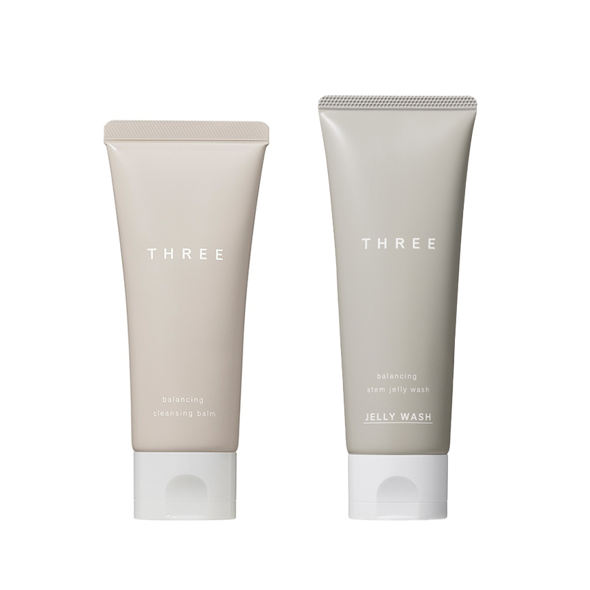 THREE クレンジング バーム ＆ ジェリー ウォッシュ セット
