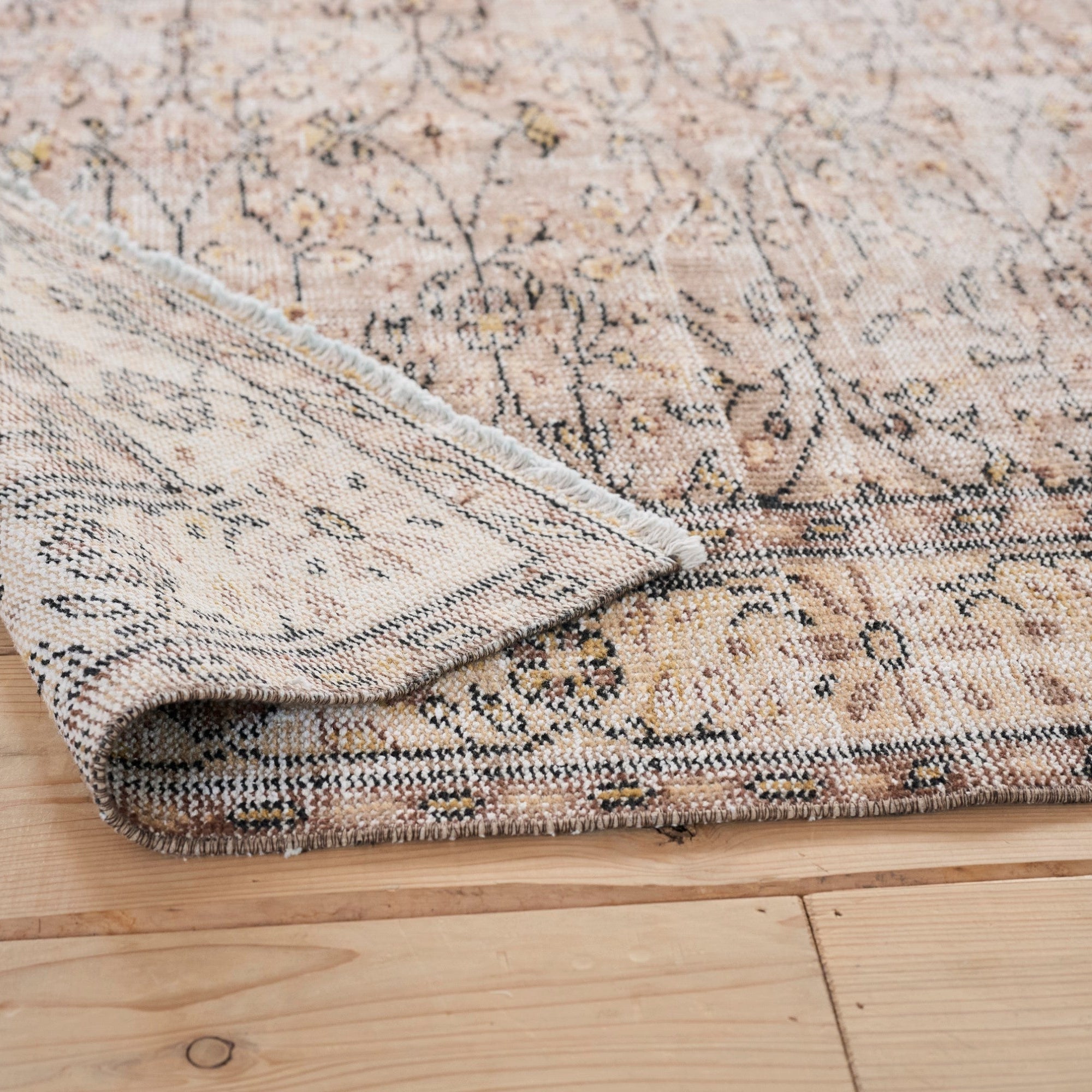 ヴィンテージラグ | トルコ・イスパルタ No.04 | 茶色 | 223 × 146 – tiflo