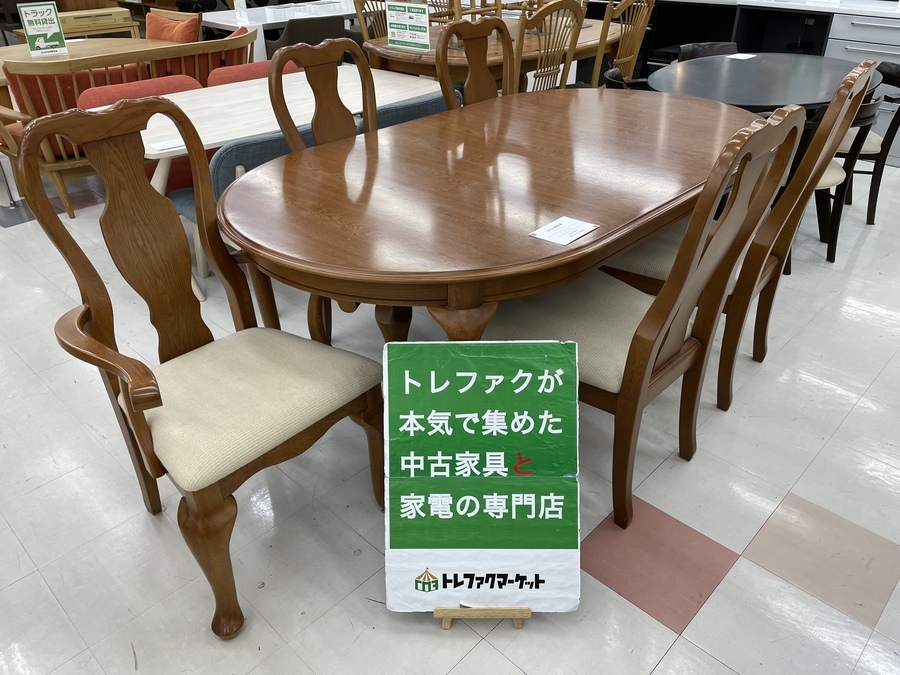 お値段見直しました！ IDC大塚家具 ダイニング6点セット クイーンズ の