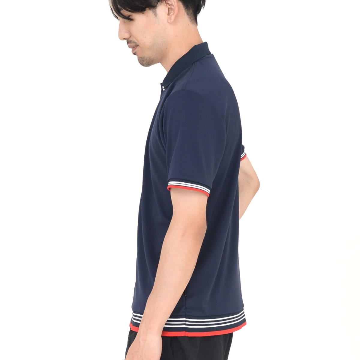 裾ラインリブドライポロシャツ（ポリジン加工） | メンズ | 1枚