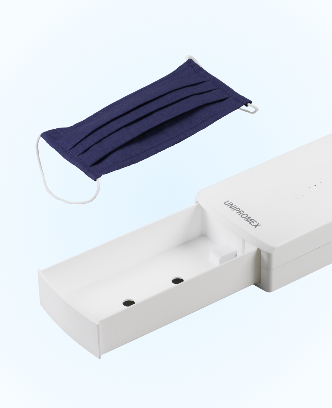 日本製】UNIPROMEX マスクを紫外線で除菌・乾燥する専用ケース