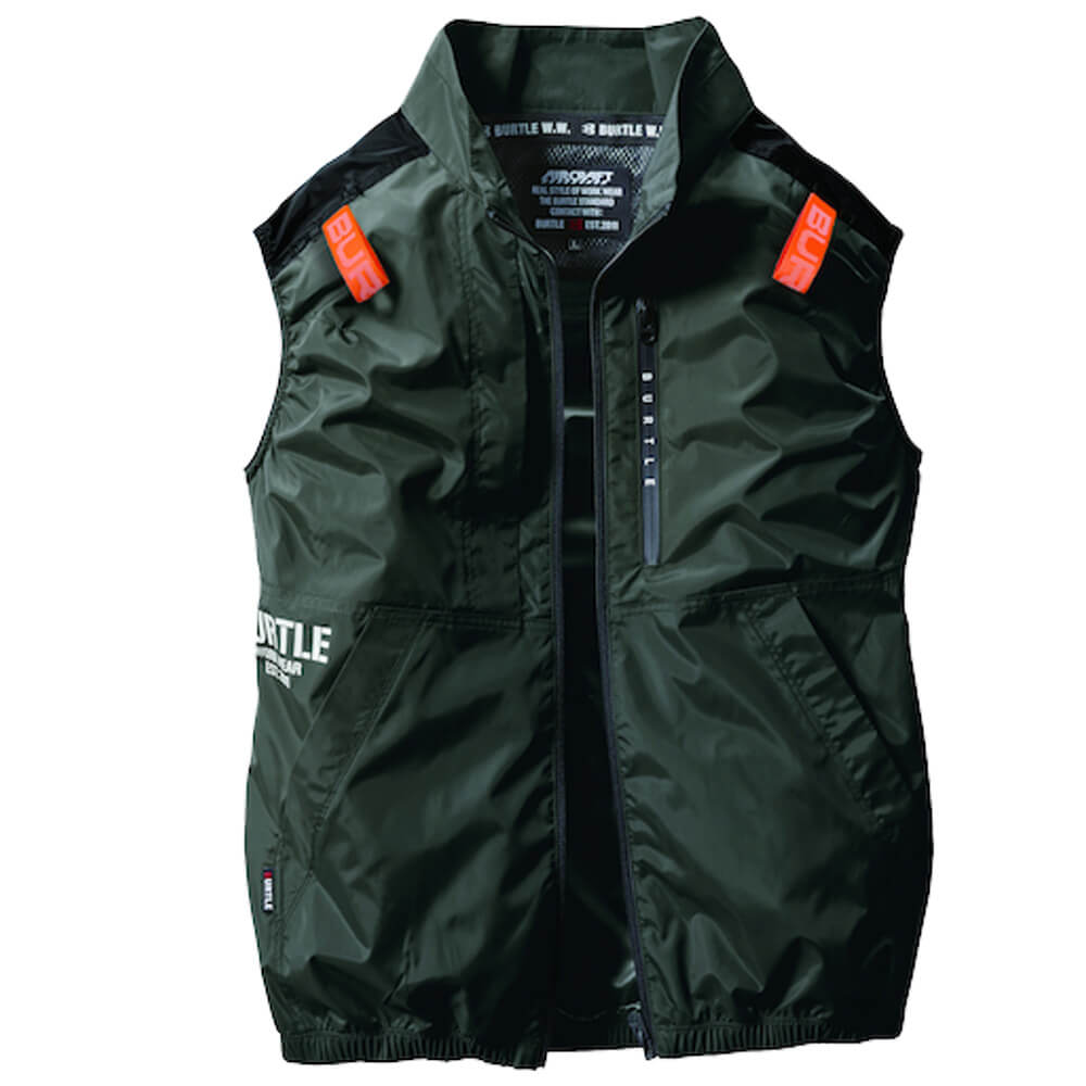 BURTLE AC2014-14(ミルスグリーン) エアークラフトベスト(ユニセックス