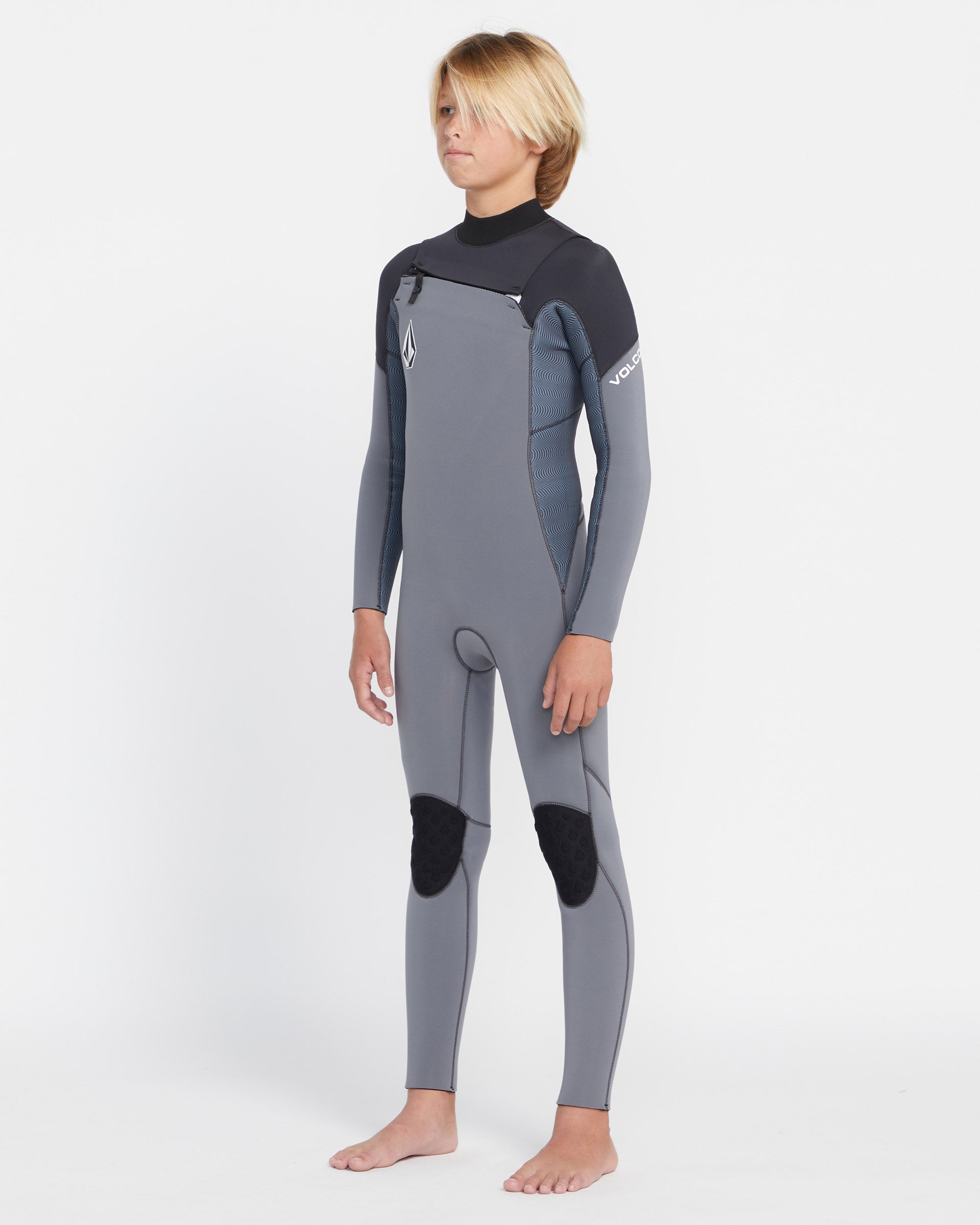 Modulator 4/3Mm Chest Zip Long Sleeve Wetsuit - Charcoal - (KIDS