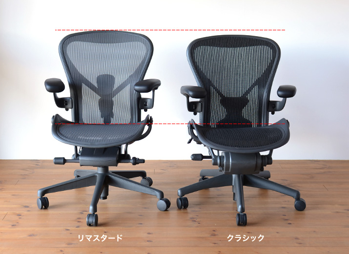 アーロンチェアリマスタード・クラシックアーロンチェア徹底比較