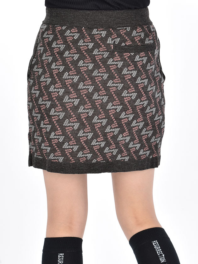 レザレクション ジオメトリックスニットスカート 22AWSK01