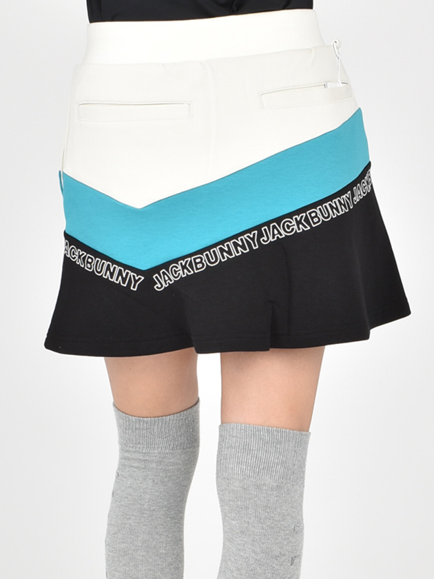 ジャックバニー 配色スウェットスカート 263-2234844（カーキ