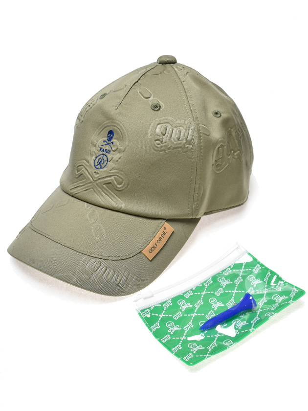 マーク&ロナ スカルエンボスキャップ MLF-2C-FC11（イエロー