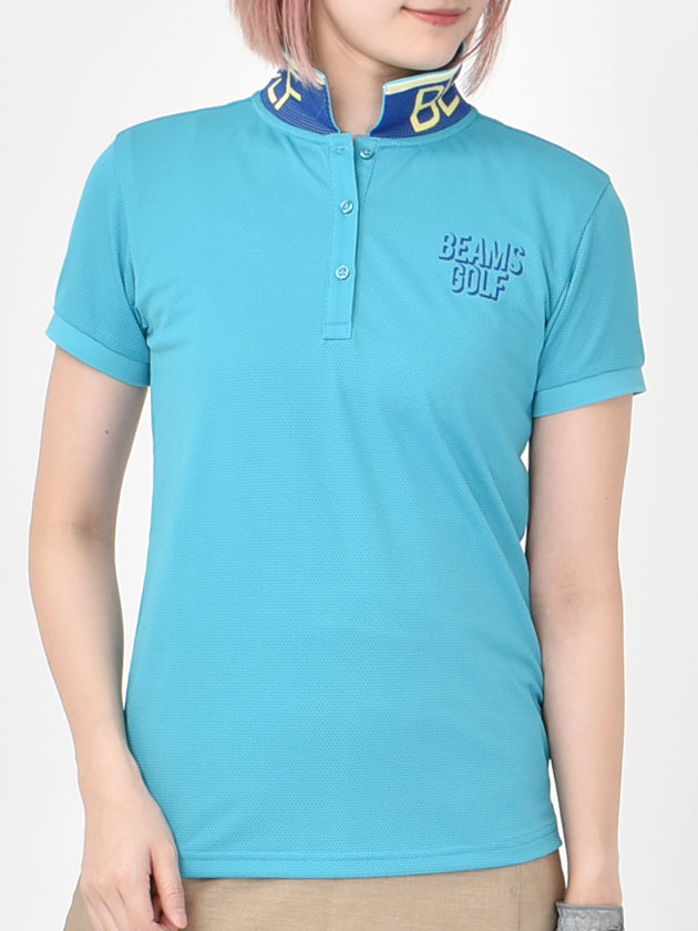 ビームスゴルフ 衿裏ロゴポロシャツ 83-02-0034-444（ブルー