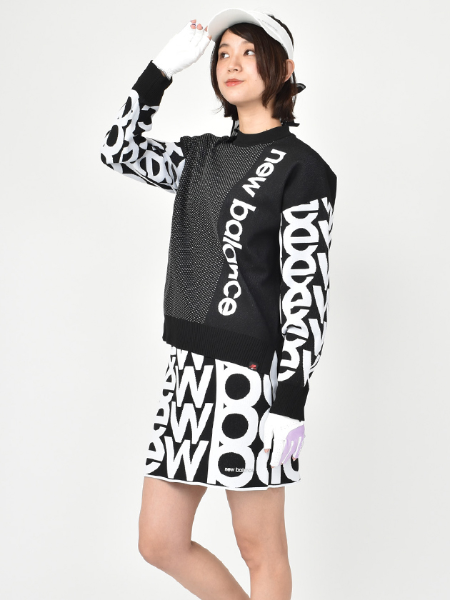 ニューバランスゴルフ ロゴジャカードモックネックニット 012-3170501