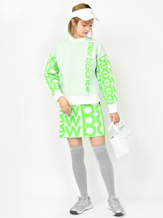 ニューバランスゴルフ ロゴジャカードモックネックニット 012-3170501