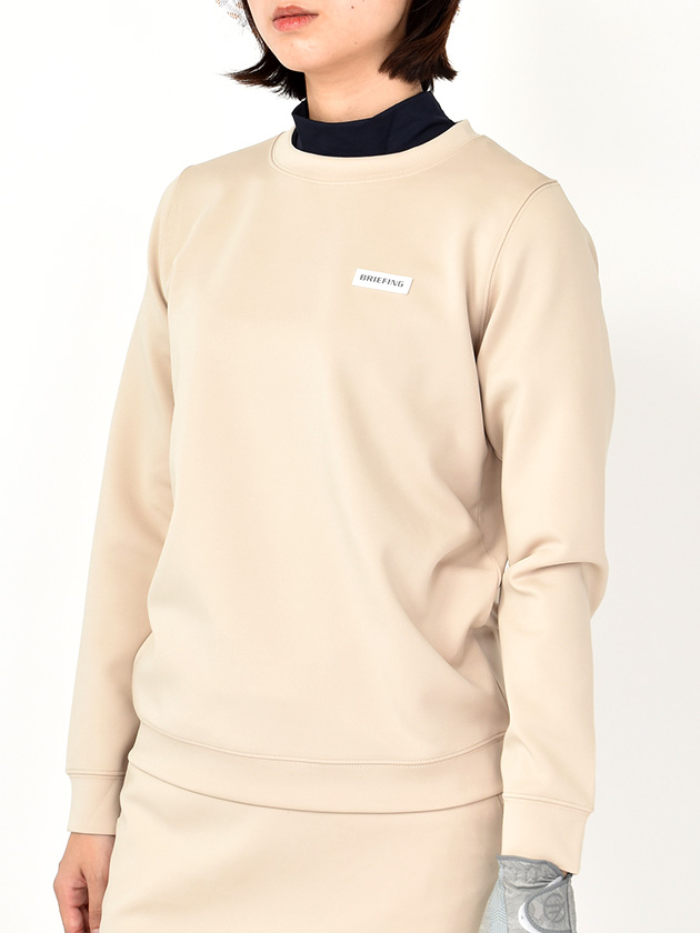ブリーフィングゴルフ WS 3D LOGO CREW NECK BBG231W06（ベージュ