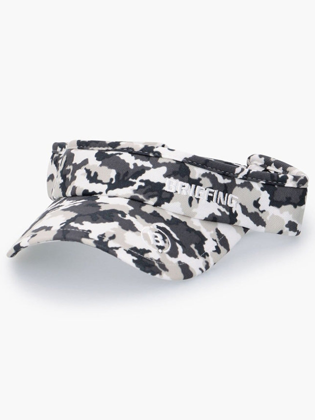 ブリーフィングゴルフ カモフラ柄サンバイザー BRG233W61（ホワイト