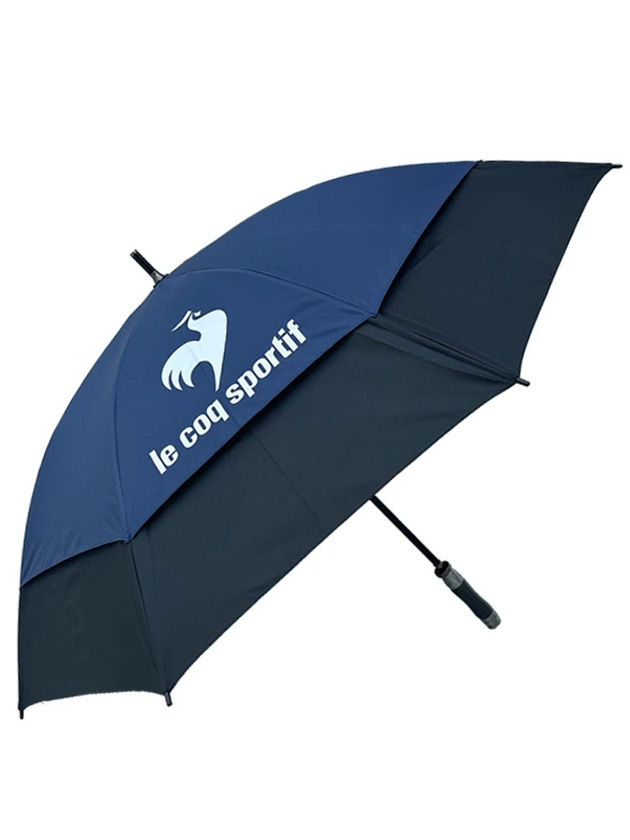 ルコックゴルフ 風に強い傘 晴雨兼用アンブレラ QQBXJX06（ネイビー