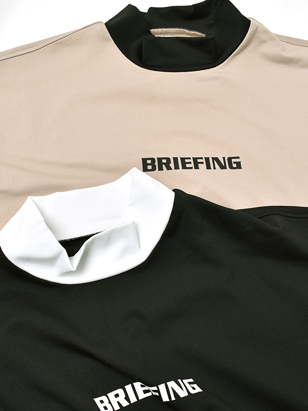 ブリーフィングゴルフ別注 配色モックネックカットソー BGW241W06