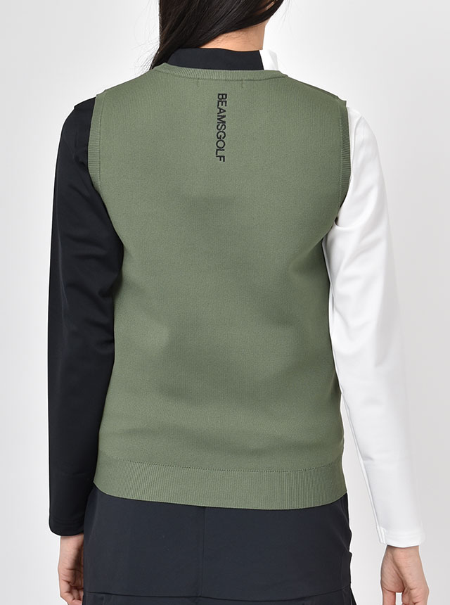 ビームスゴルフ クルーネック ニットベスト 83-05-0003-647