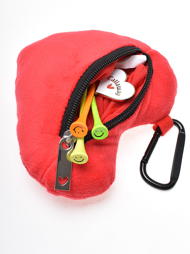 キャロウェイ ラブキャロウェイ ハートポーチ 5924195（ホワイト