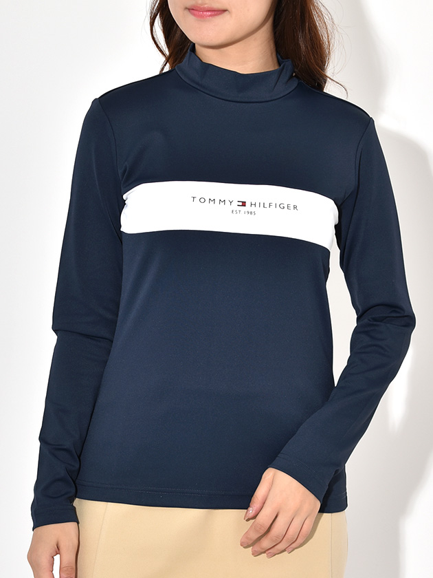 トミー ヒルフィガー ゴルフ モックネック長袖シャツ THLA461