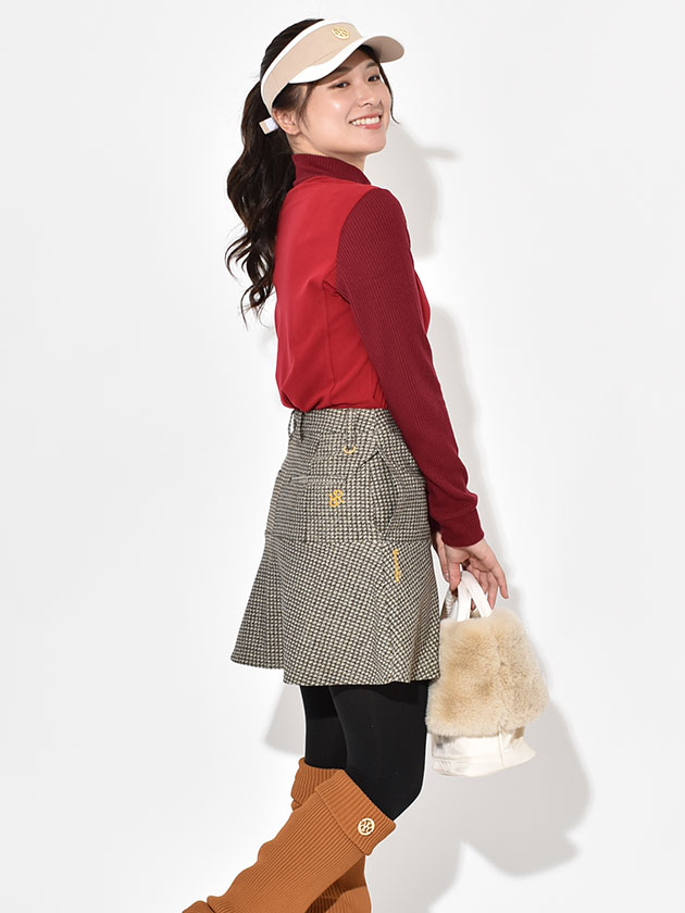 レザレクション ウォーム千鳥スカート BD34SK34（ベージュ