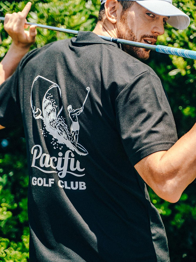 パシフィックゴルフクラブ 【ユニセックス】ウェーブポロシャツ