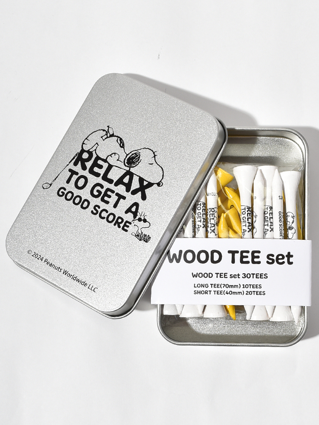スヌーピーゴルフ 缶入りTEEセット 642-4984139（シルバー