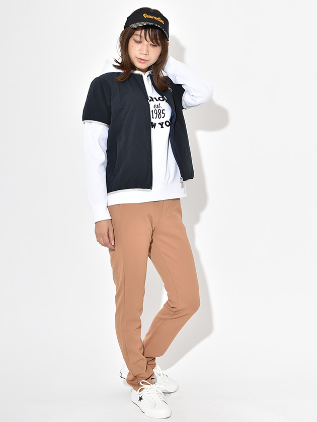 キャロウェイ キルティング半袖中綿ブルゾン C24215202（ネイビー