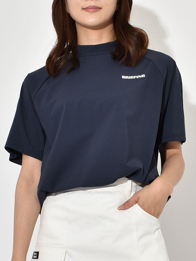 ブリーフィングゴルフ ロゴラインリラックスフィットモックネック