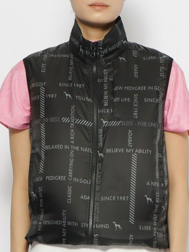 アダバット 【撥水】空調服ロゴチェックベスト C86-02490（ブラック