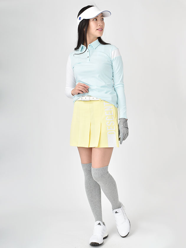 デサントゴルフ メランジストレッチプリーツスカート DGWTJE03