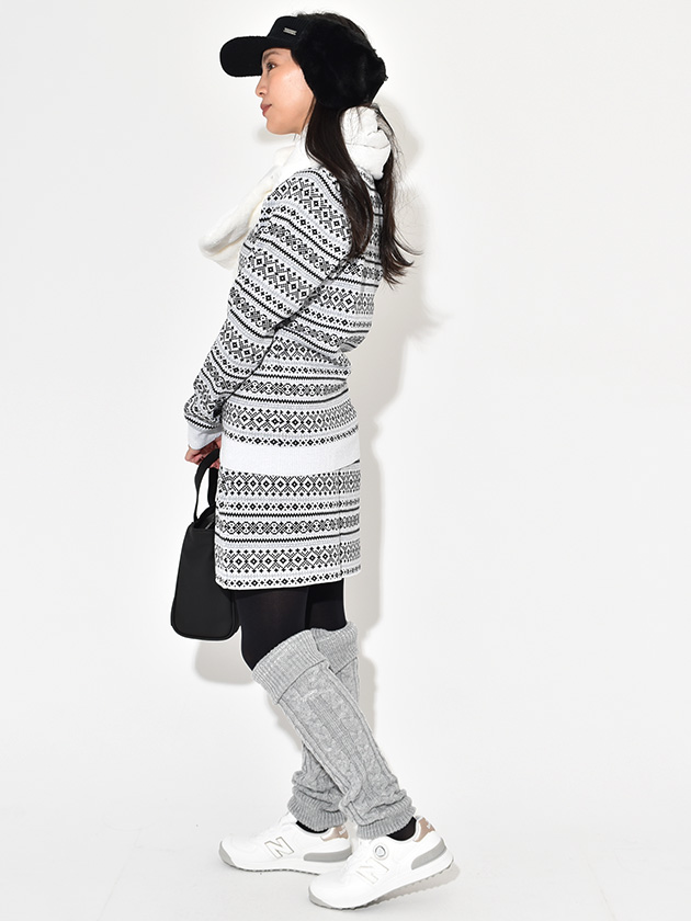 キャロウェイ ノルディック柄クルーネックニット C25218200