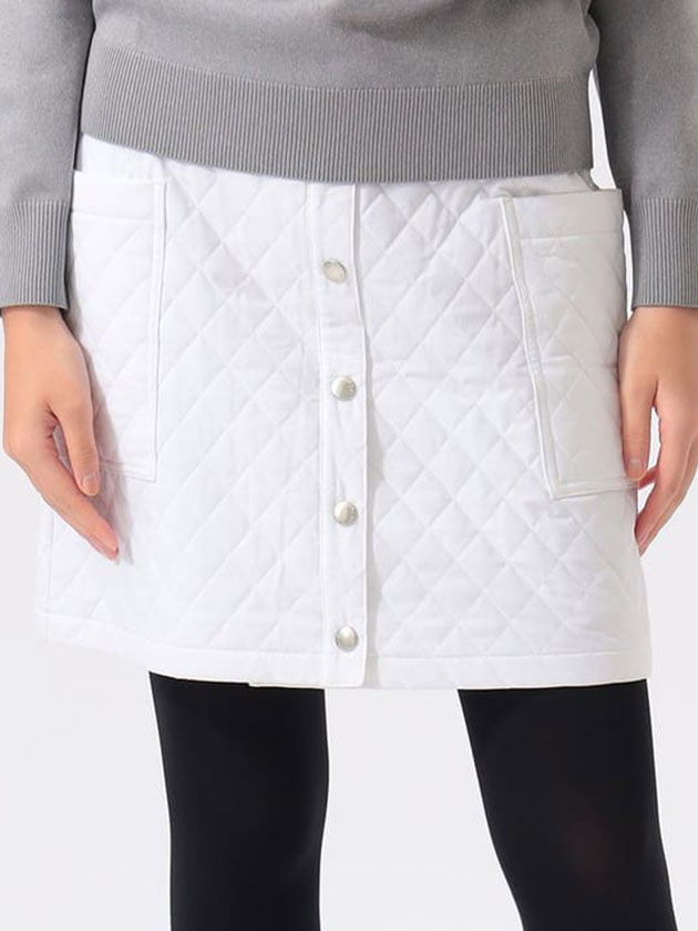 ビームスゴルフ キルティングスカート 83-27-0185-803（ホワイト