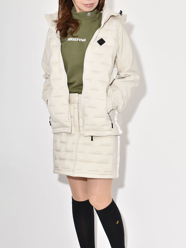 ブリーフィングゴルフ 【防風】ハイブリットダウンフーディーブルゾン