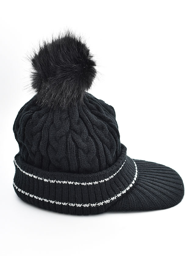 キャロウェイ 25年秋冬新作 ケーブル編みニットキャップ C25291218