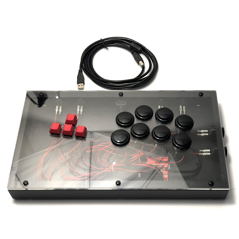 Transparent Hitbox/Mixbox WASD Style Arcade Joystick Fight Stick