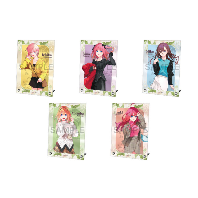 五等分の花嫁」春場ねぎの描いた新作グッズ登場！ 一花、二乃、三玖