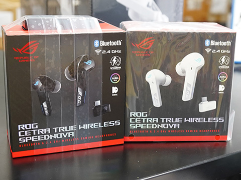 ASUSのゲーミングイヤホン「ROG Cetra True Wireless SpeedNova」が