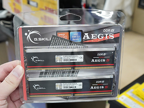 G.SKILLのDDR5メモリ「AEGIS 5」16GB×2枚組が入荷、価格は13,580円