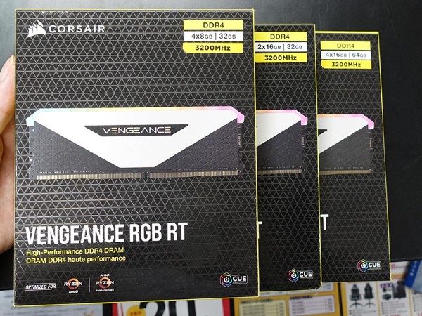 CORSAIRのDDR4メモリ「VENGEANCE RGB RT/RS」が多数入荷、DDR4-4000