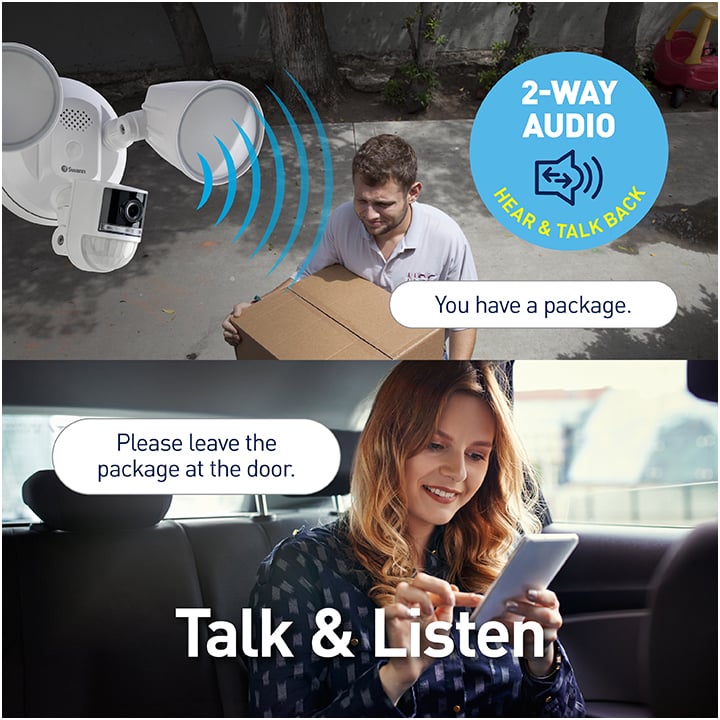 Swann 4K Floodlight Security Camera - SWIFI-4KFLOCAM-EU