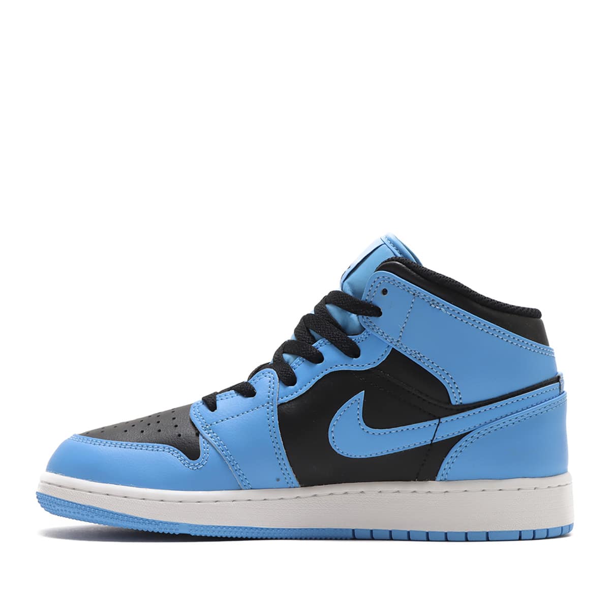JORDAN BRAND AIR JORDAN 1 MID (GS) UNIVERSITY BLUE/BLACK-WHITE