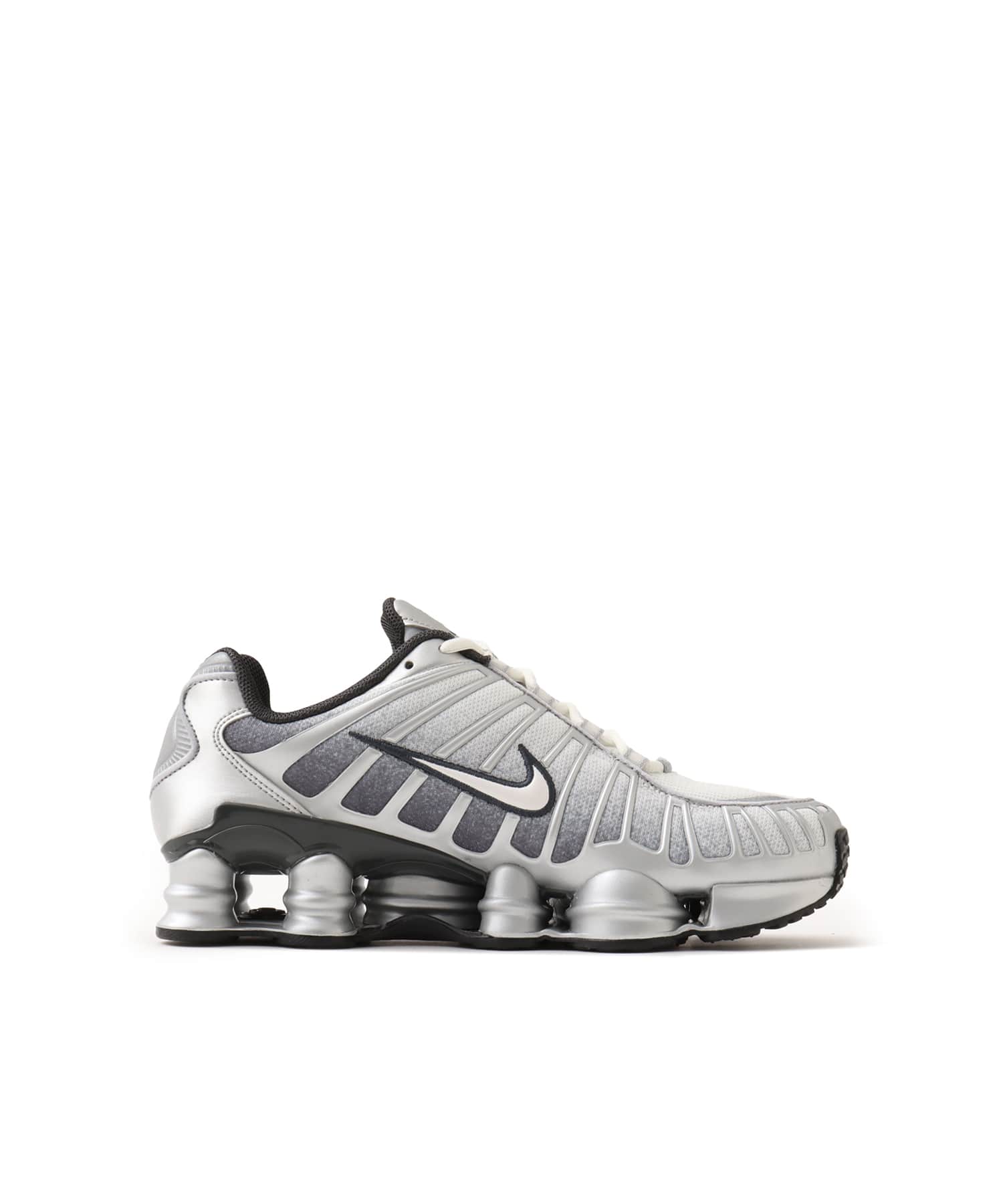 NIKE SHOX TL PRINT METALLIC SILVER/SUMMIT WHITE-WOLF GREY（ナイキ