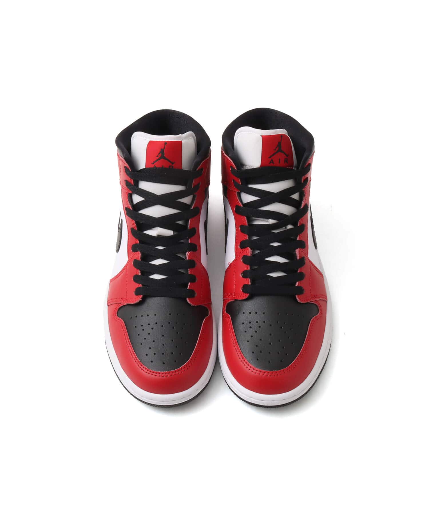 JORDAN BRAND AIR JORDAN 1 MID BLACK/BLACK-GYM RED（ジョーダン