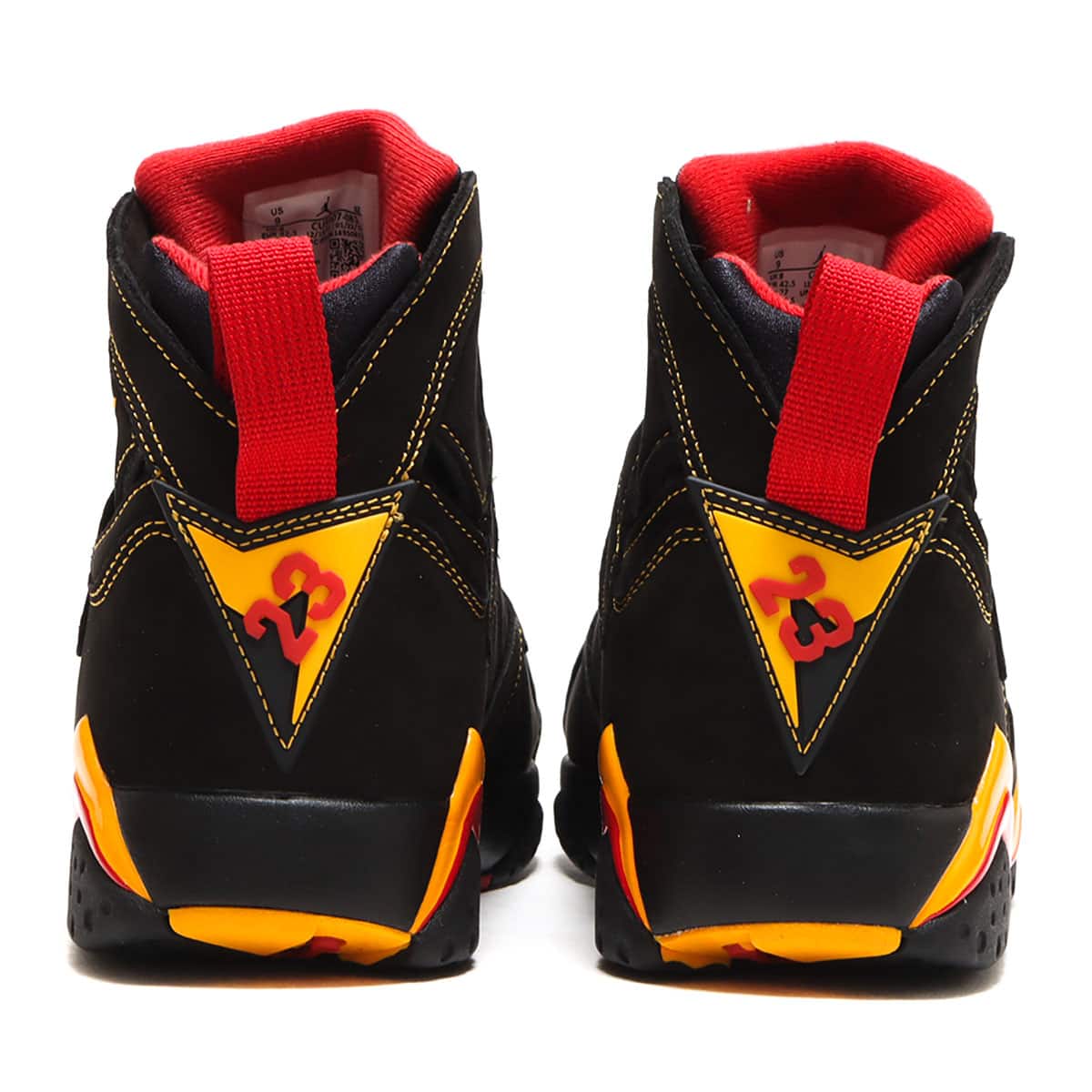 JORDAN BRAND AIR JORDAN 7 RETRO BLACK/CITRUS-VARSITY RED 22FA-I