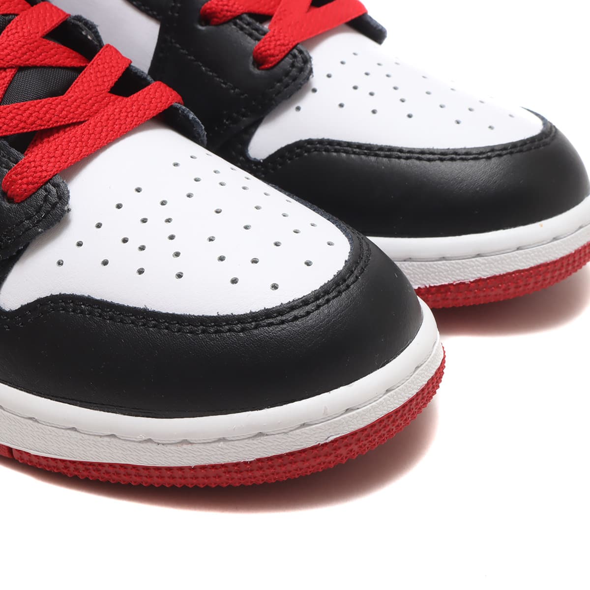 JORDAN BRAND AIR JORDAN 1 MID (GS) WHITE/GYM RED-BLACK 23HO-I