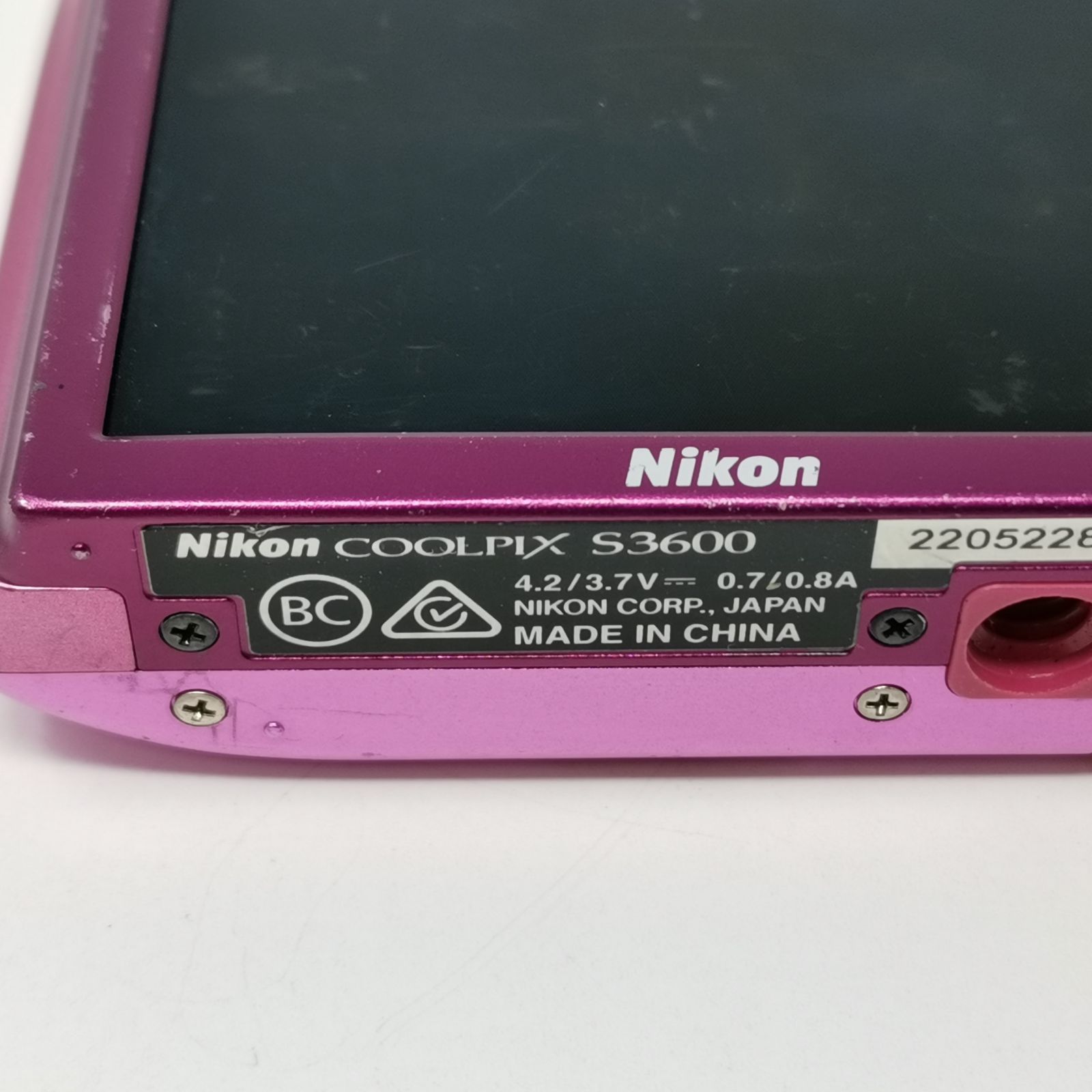 Nikon Coolpix s3600 ピンク デジカメ 動作確認済み 訳あり品 デジカメ