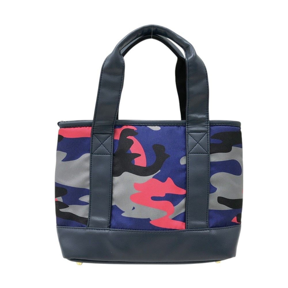 V12 ヴィトゥエルヴ カートバッグ カモフラ 迷彩柄 ネイビー系