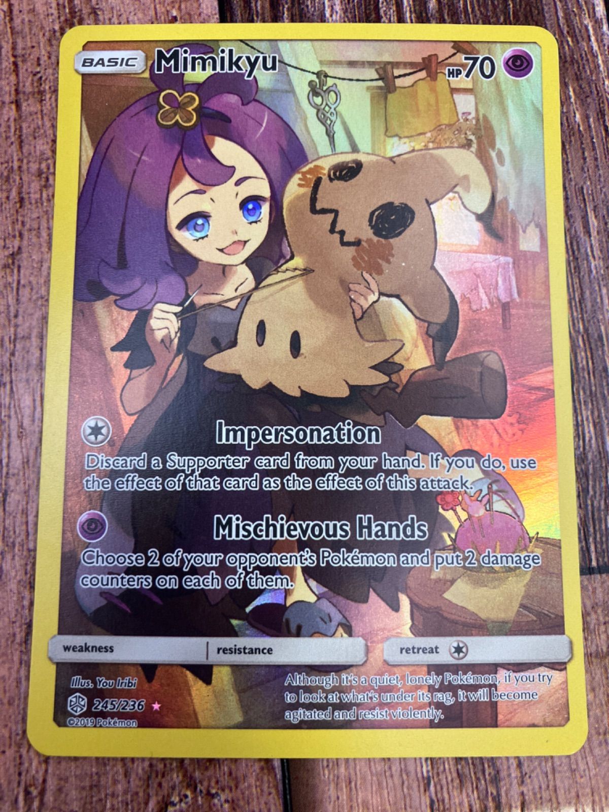 ミミッキュ 245/236 AR ポケモンカード 英語版 - メルカリ