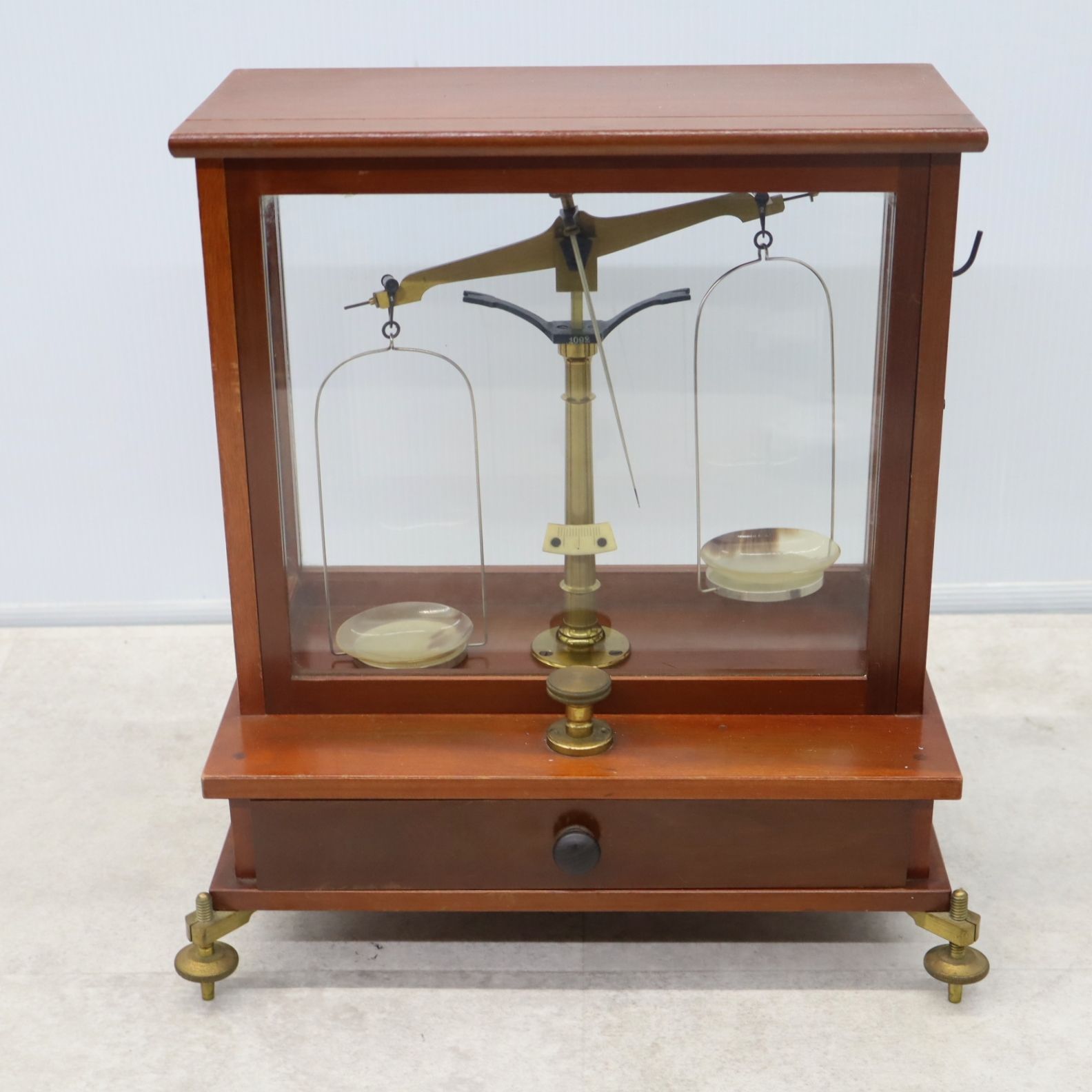 △ 当時物 アンティーク レトロ｜天秤 計 精密化学天秤｜ 薬品計り