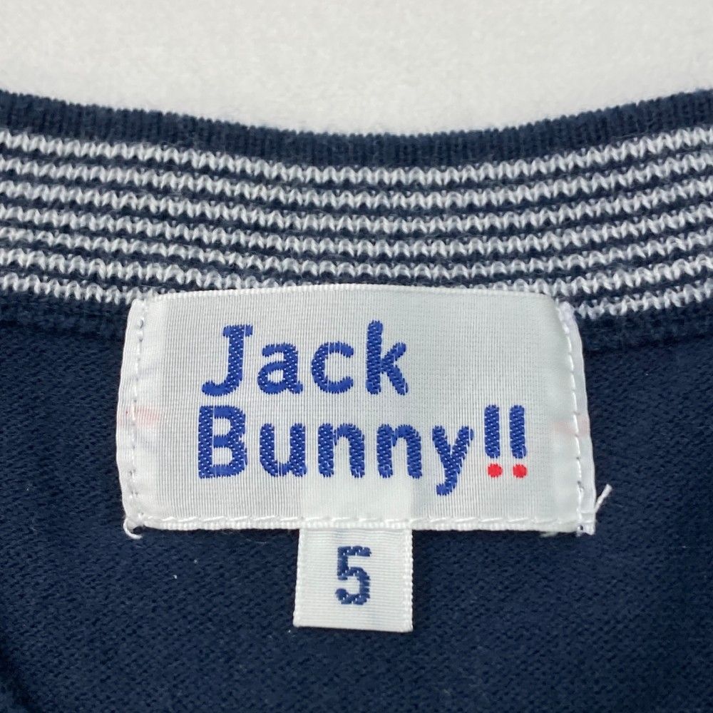 サイズ：5 JACK BUNNY ジャックバニー Vネックコットン混 ニット