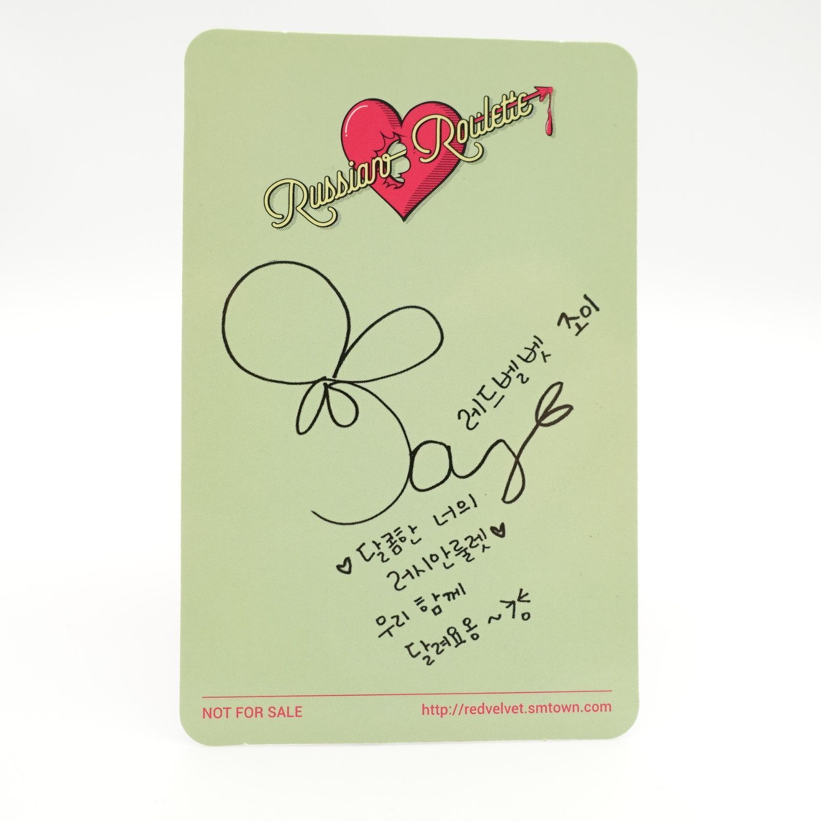 Red velvet ジョイ Joy Russian Roulette トレカ レドベル ロシアン
